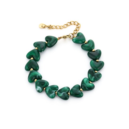 GROENE HARTJES ARMBAND