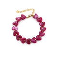 ROZE HARTJES ARMBAND