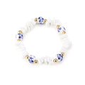 WITTE & BLAUWE KRALEN ARMBAND