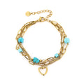 GOUDKLEURIGE SCHAKELARMBAND